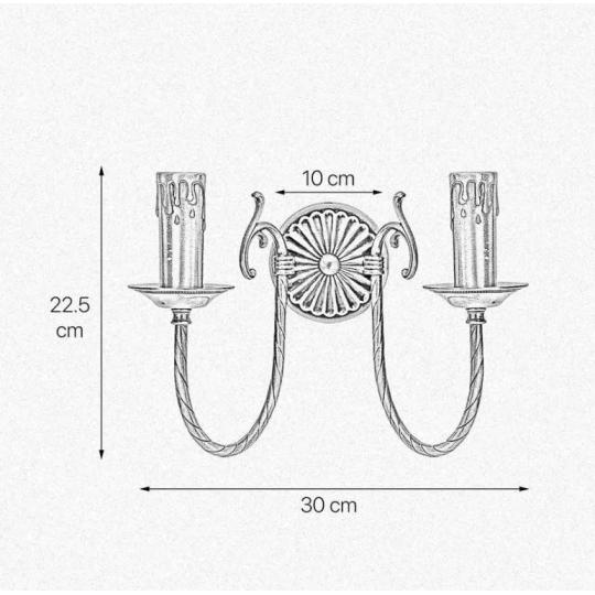klasicky dvojity ziarovkovy elegantny nastenny lampa nastenne svietidlo chodbove zamok vila lampy osvetlenie zltomosadz sviecka ziarovkovy obcianske lampy velkost.jpg